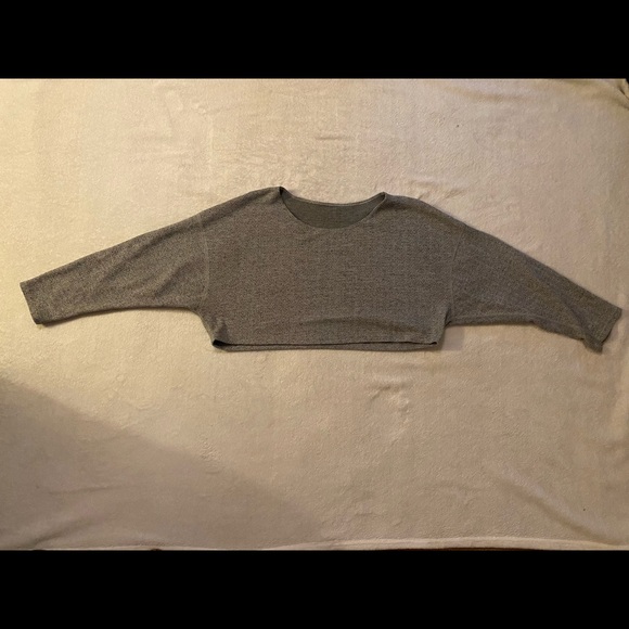 American Apparel Herringbone Cropped Sweater - Picture 1 of 3